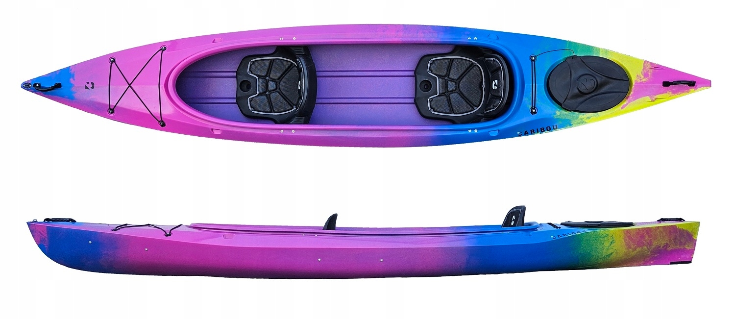 Dwuosobowy Kajak Turystyczny Caribou Adventure Rodzinny Dwójka Luk