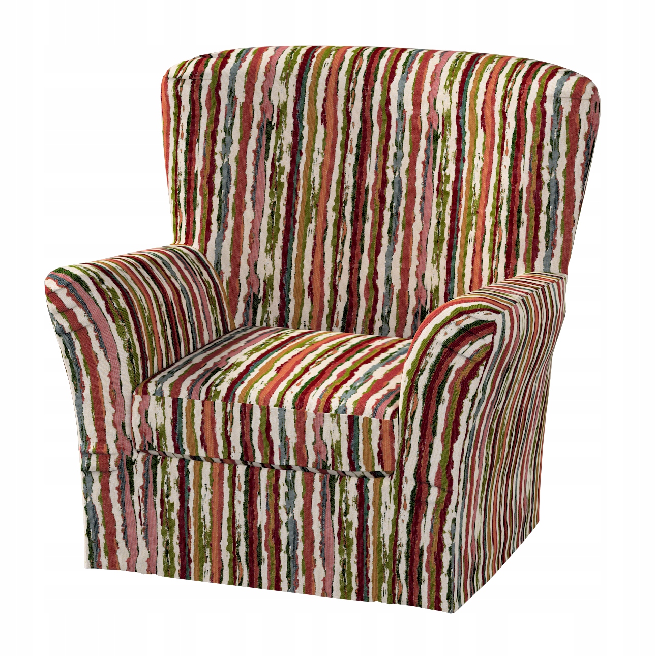 Poťah na kreslo Tomelilla vysoký so záložkami Ikea zelený