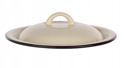 POKRYWA EMALIOWANA 20CM KREM