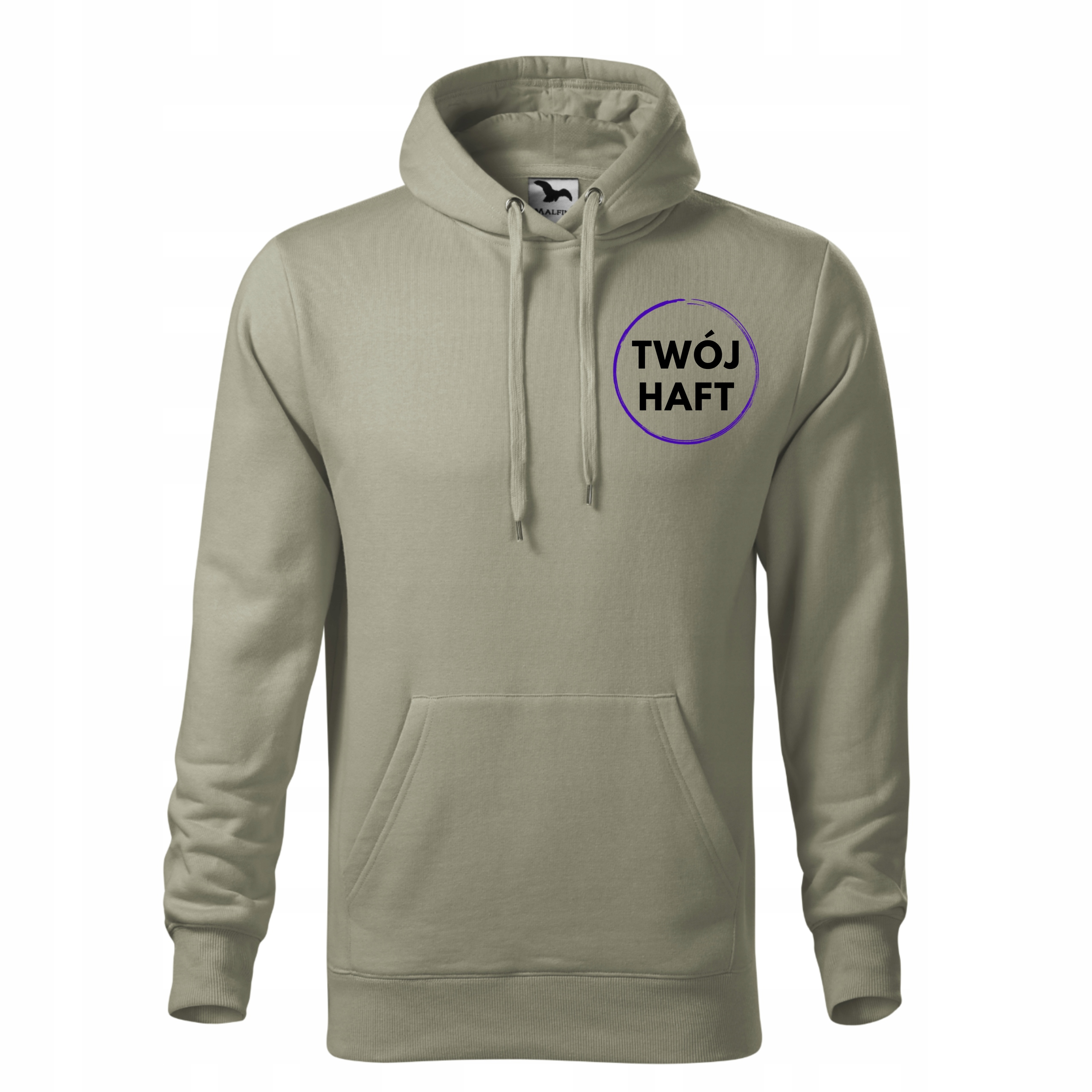 Pánská Mikina S Logem Firmy Reklamní S výšivkou Světle Khaki 3XL