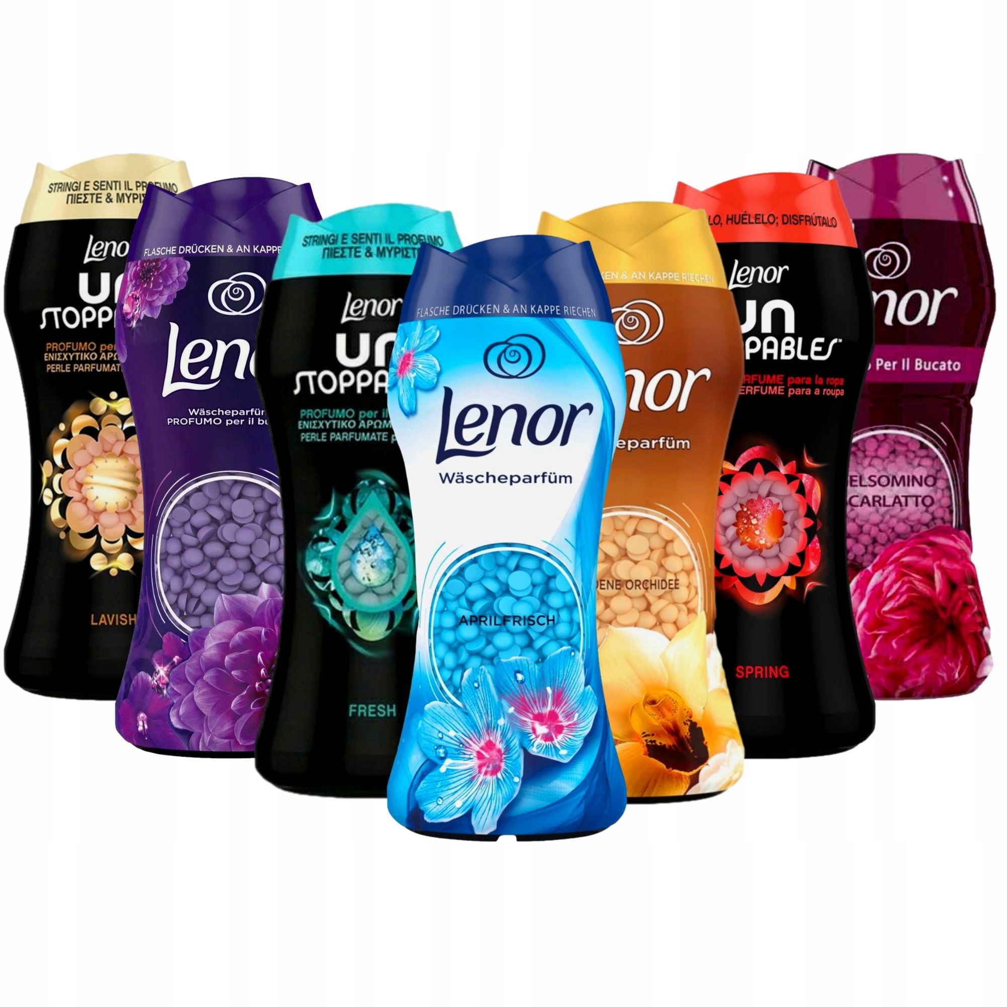 7x Lenor Sada vonných perel na praní Mix
