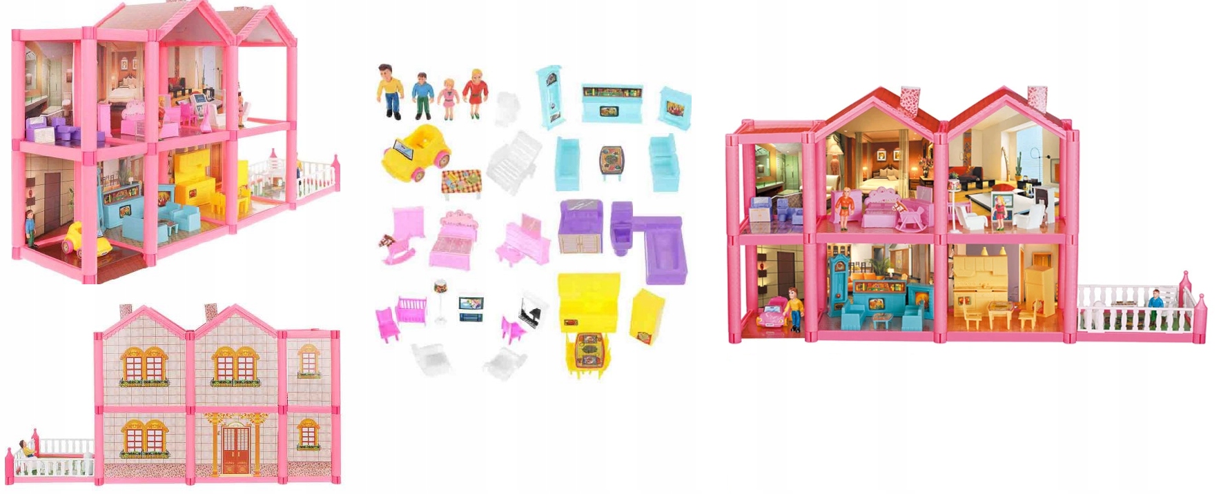 KREATYWNY DOMEK WILLA DO ZŁOŻENIA DOMEK MINI LALEK