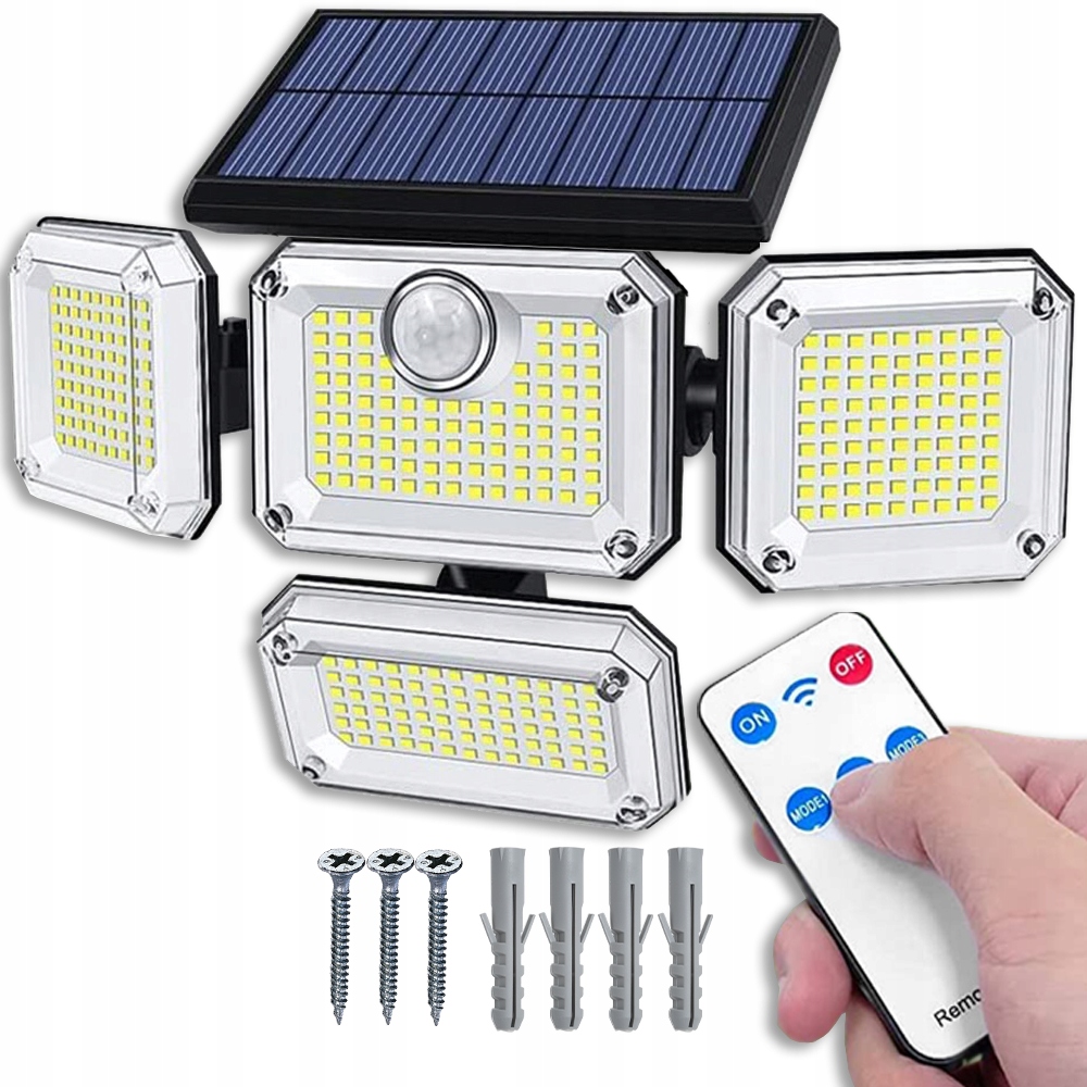 Solární Lampa Led 4v1 Venkovní Pouliční Zahradní