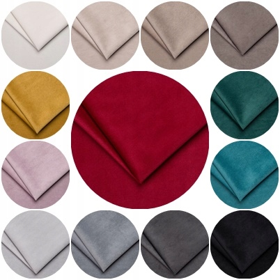 SWING 16 SILVER TKANINA VELVET MEBLOWA ZASŁONA Szerokość 140 cm