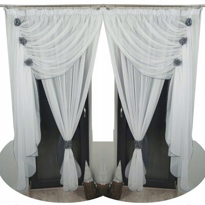 

Gotowa Firanka Okno Tarasowe 230/400 Woda Bok