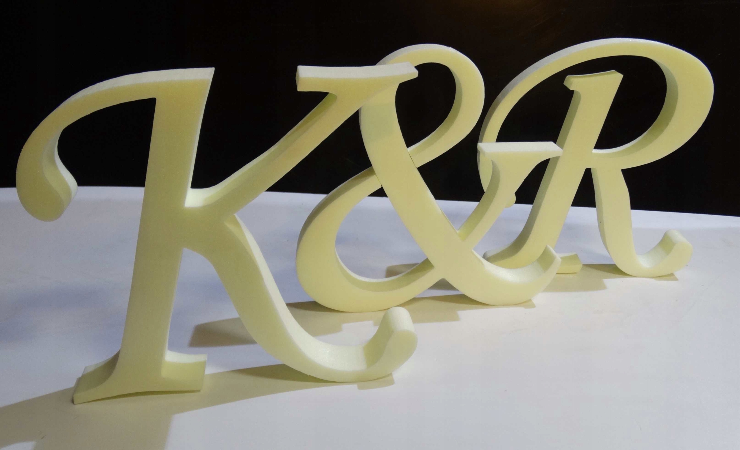 Litery i cyfry ze styroduru wys. 20 cm niemalowane EAN (GTIN) 5905090112716