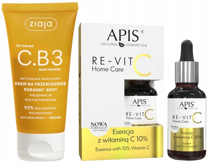 Sada s vitamínem C Apis/Ziaja Rozjasnění pleti Mladistvá svěžest