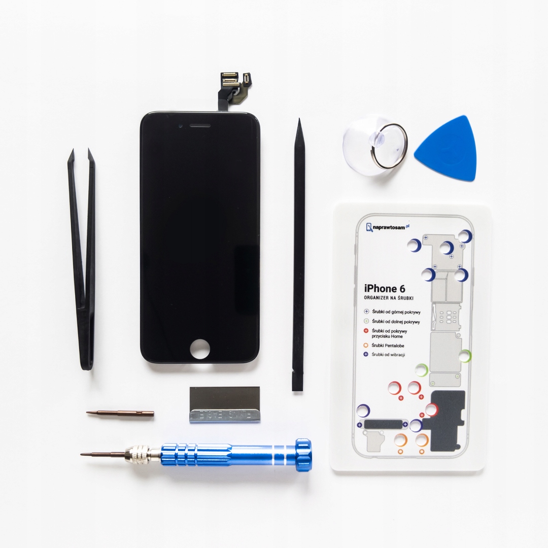 

Ekran iPhone 6 | Czarny | Zestaw Naprawczy