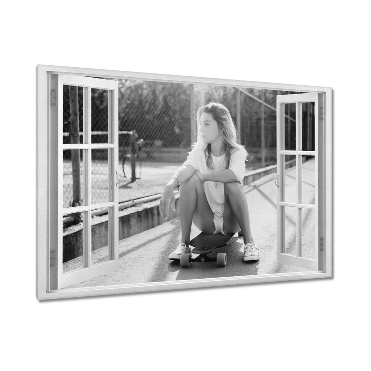 Obrazy 120x80 Holka z Skateparku