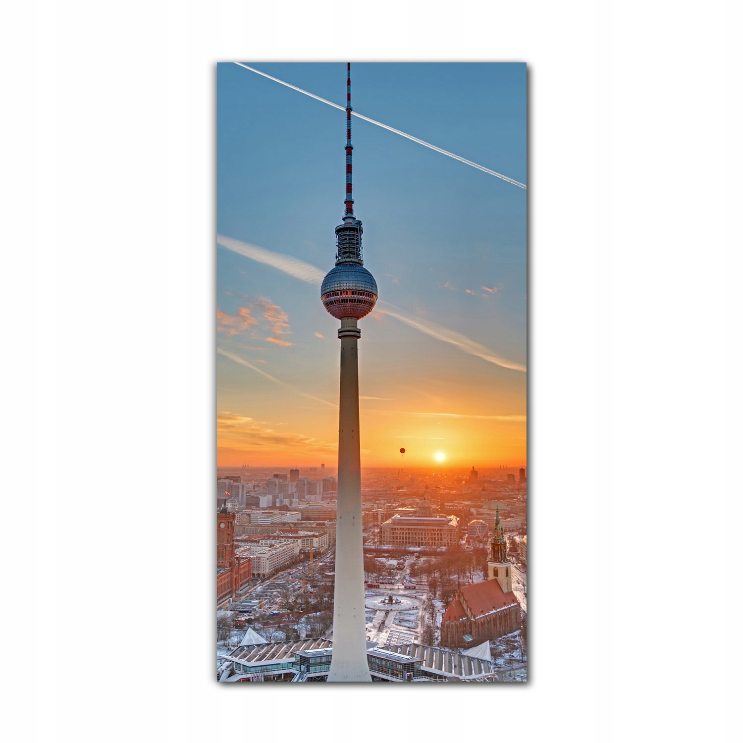 

Foto-obraz na szkle do kuchni 60x120 Berlin wieża