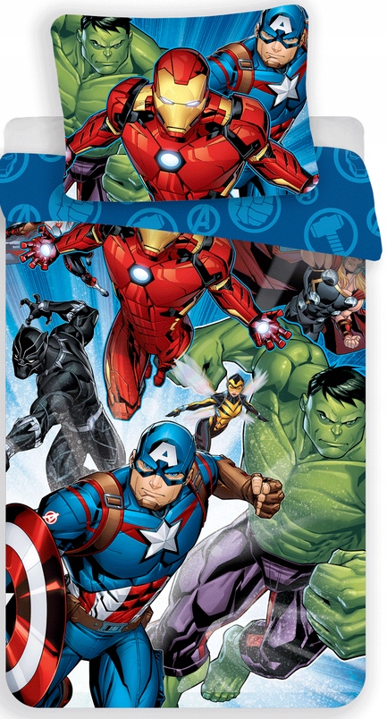 

Avengers Marvel Pościel 140x200 Iron Man Hulk Thor