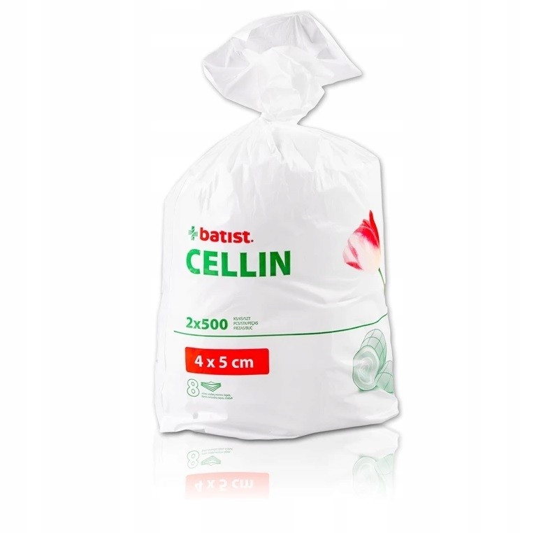 

Batist Tampony z waty celulozowej 2x500szt 8warstw