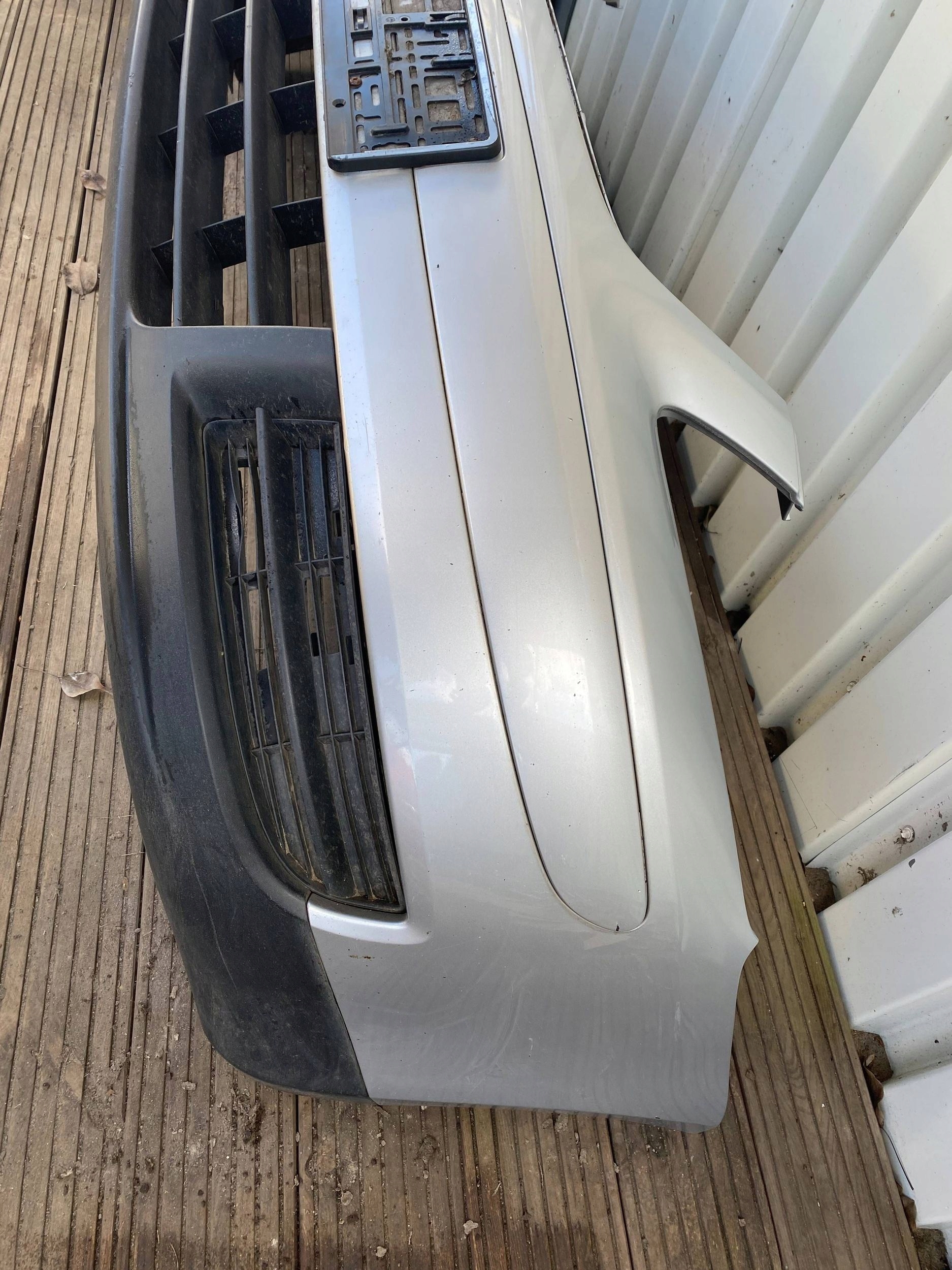 VW TOURAN and complete bumper front front LA7W SREBRNY