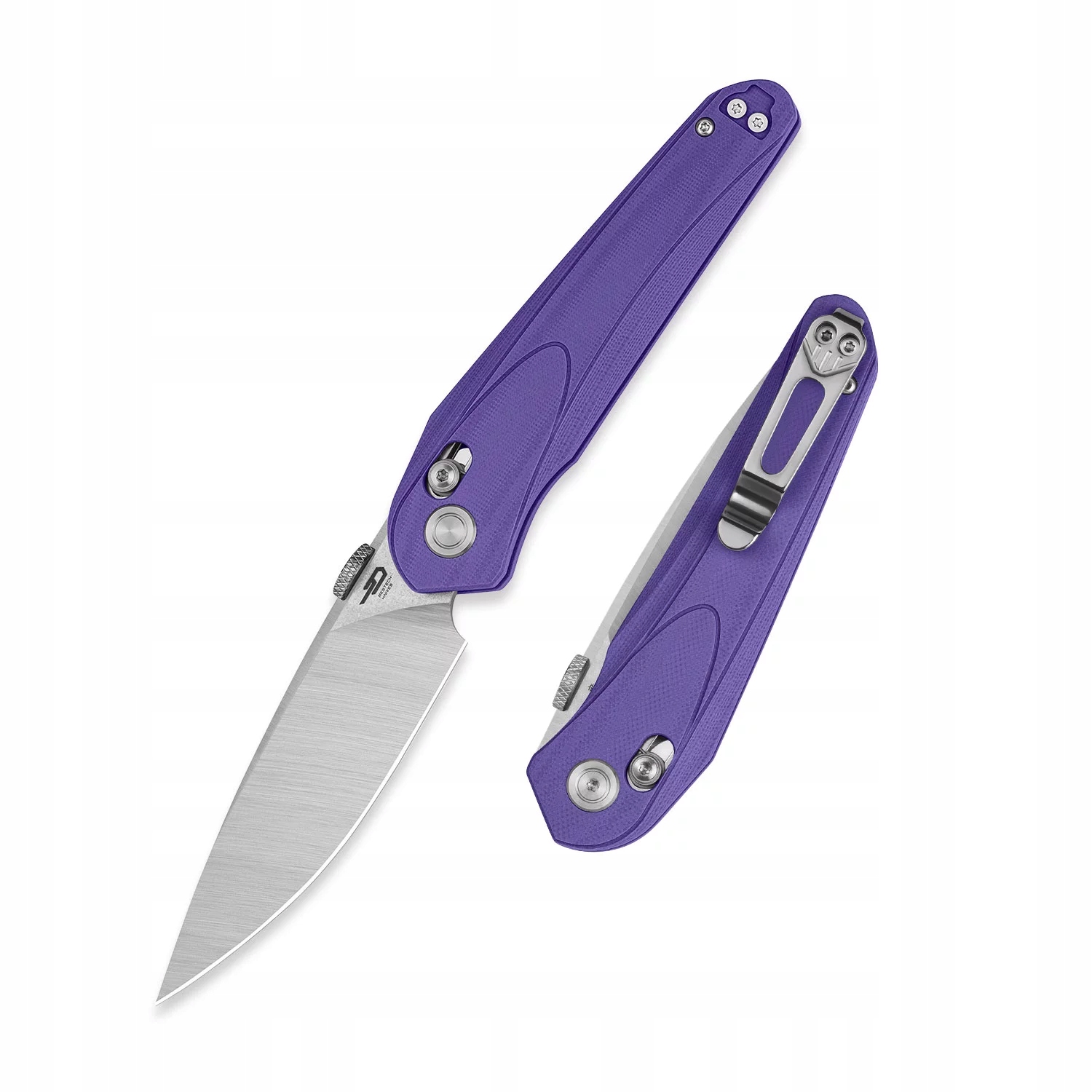 Nůž Bestech Mothus SatinStonewashed 14C28N Purple G10 CrossbarLock