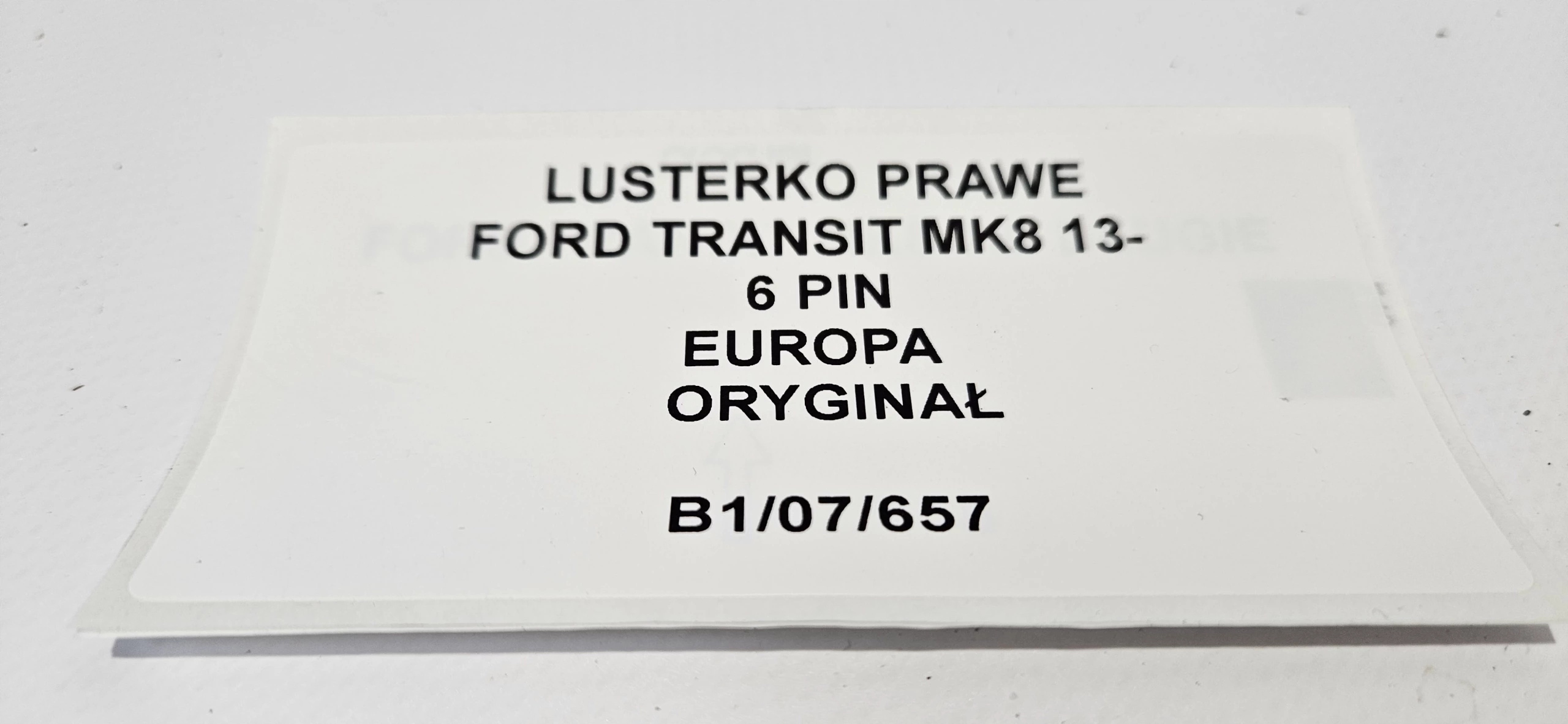 mirror right FORD TRANSIT MK8 13- 6PIN EUROPA