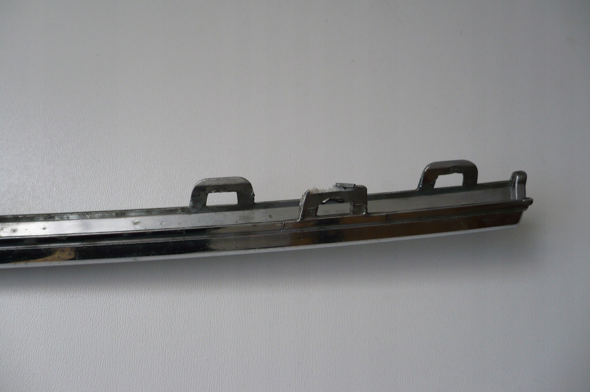 VW GOLF VII 7 LIFT 17- moulding CHROM bumper front central