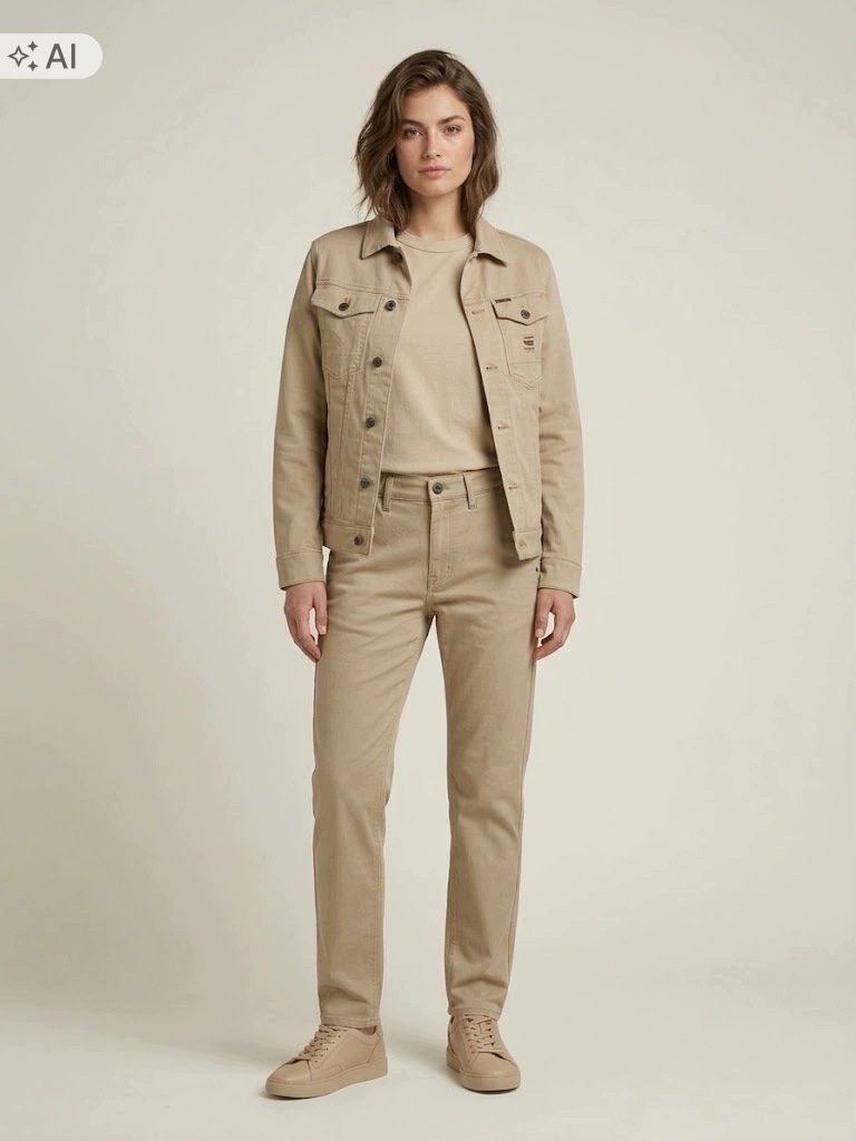 G Star Raw Béžové Kalhoty Casual Jednoduché Z Bavlny 30/30 7EA