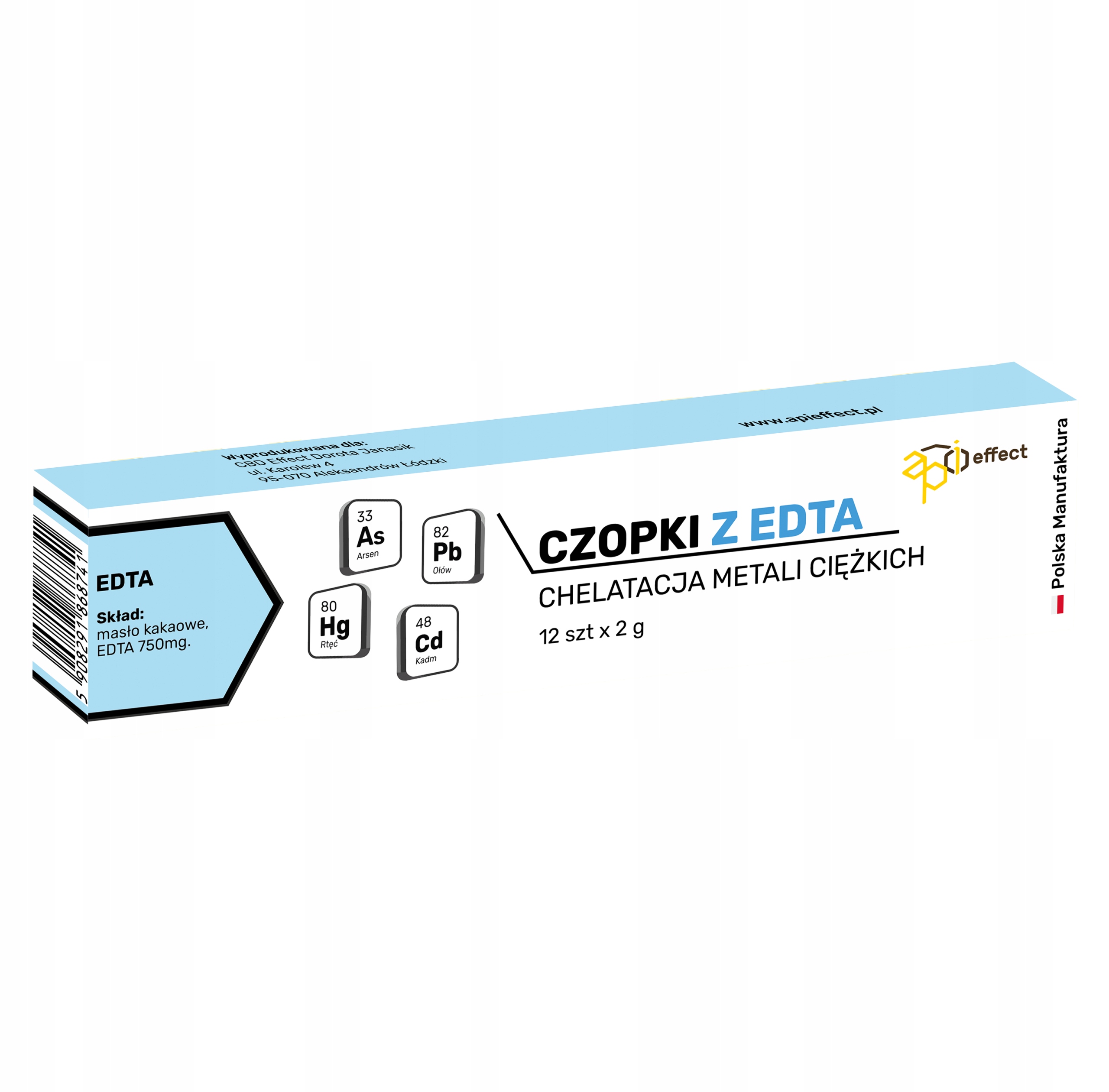 Czopki Edta 750mg Chelatacja Metali Ciężkich