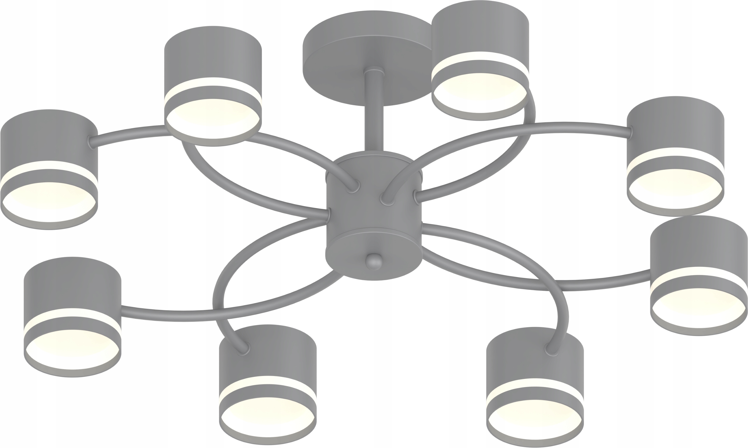 Moderní Stropní Lustr 8XGX53 Šedý IP20 Vargo DL1279