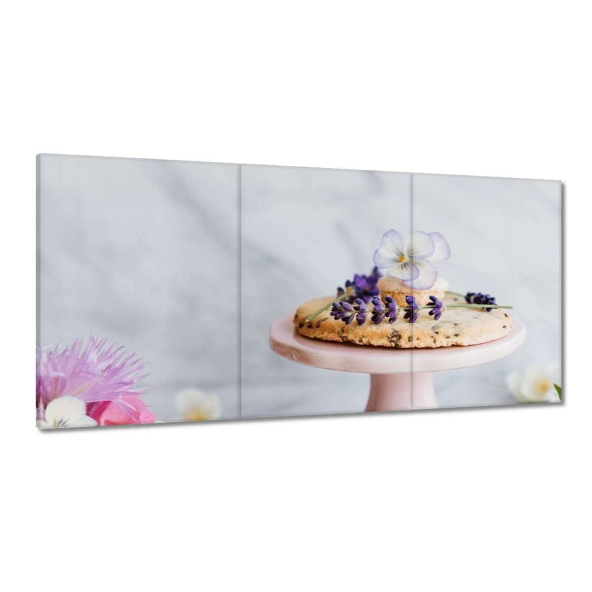 Obrazy 180x90 Koláčik s levanduľou