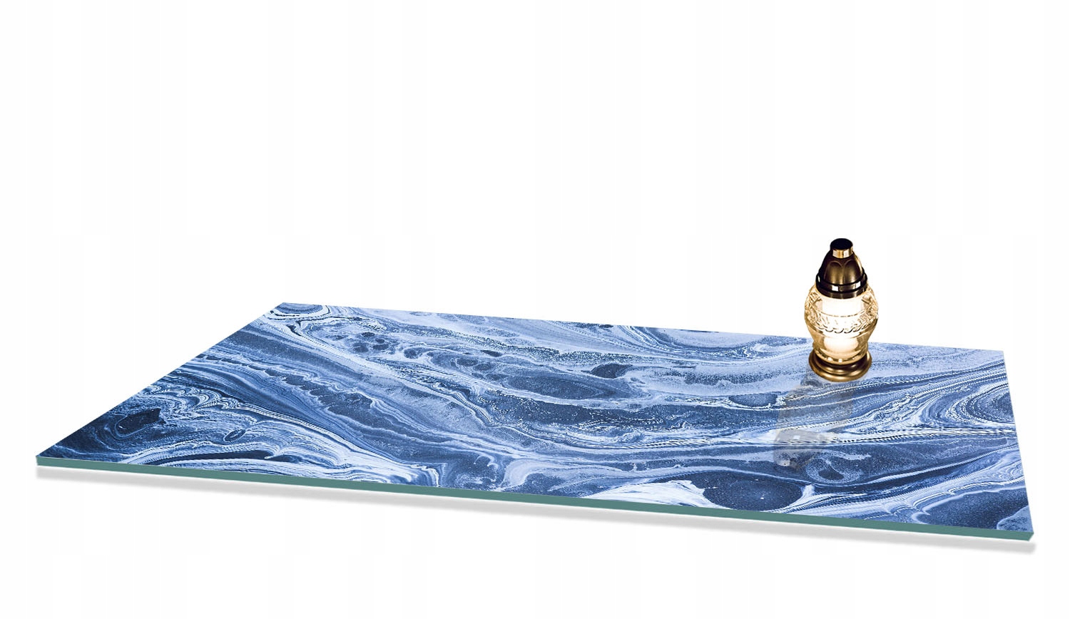 Podstavec na Hřbitov Tvrzené sklo gumové podstavce 90 x 52 cm na Pomník