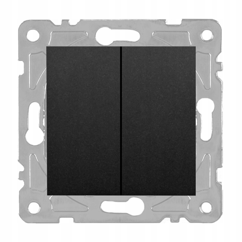 

Włącznik schodowy podwójny, czarny, Quad