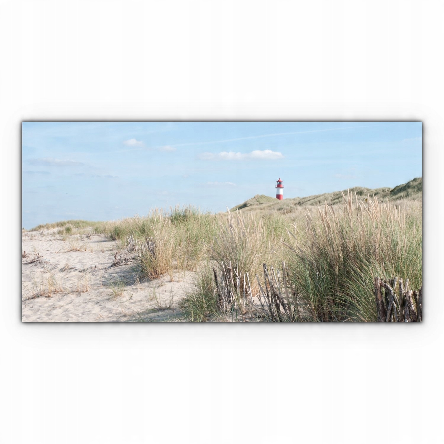 

foto-obraz na płótnie 120x60 Latarnia Morska Plaża