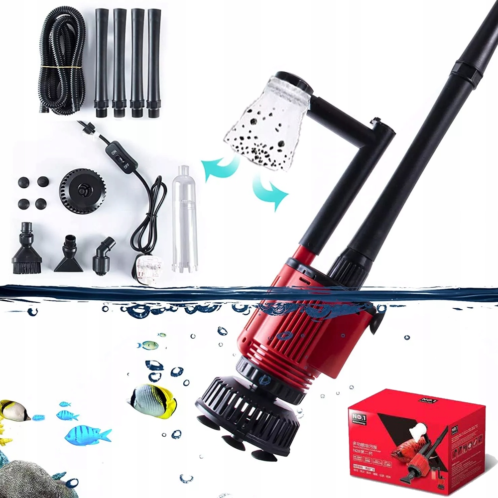 Levně 6 V 1 Vysavač Pro Čištění Akvária Hadice