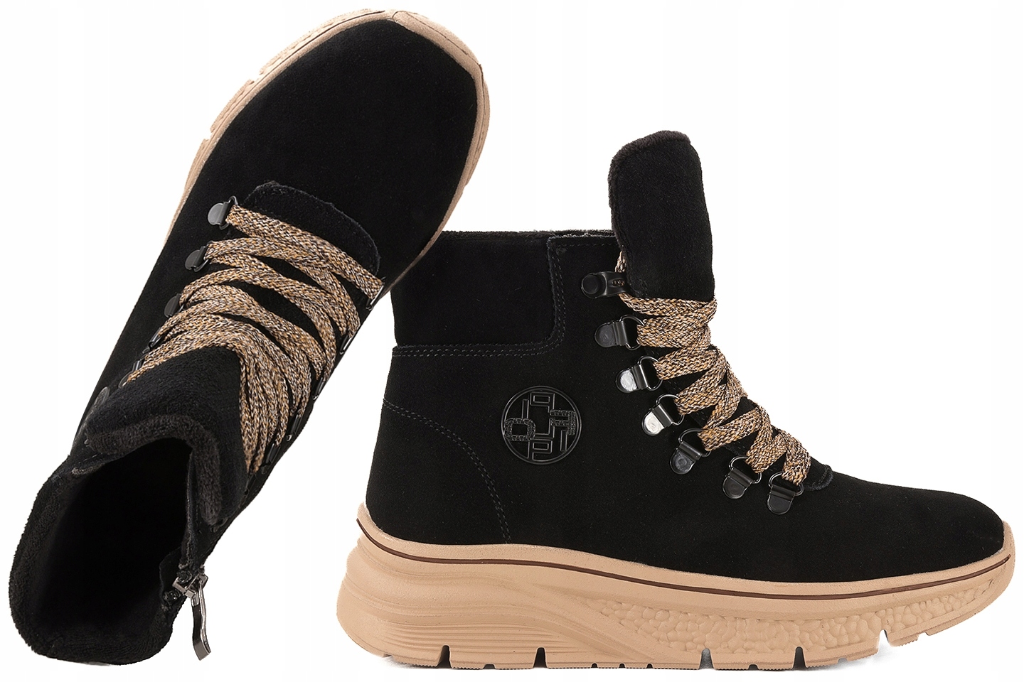 Filippo DBT7290 Zimní Boty Dámské Kotníkové Boty Zateplené Semišové černé 36