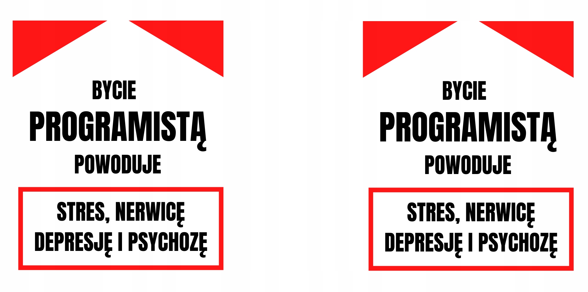 KUBEK PREZENT BYCIE PROGRAMISTĄ POWODUJE HUMOR Pojemność 330 ml