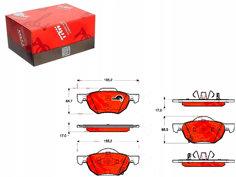 Trw Sada Brzdových Destiček 45022SEAE00 45022S