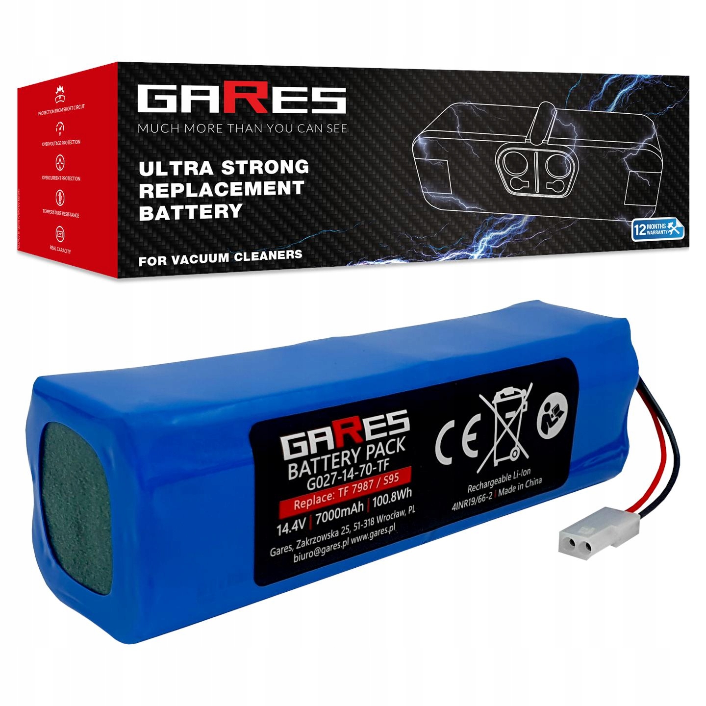 Baterie Akumulátor pro Rowenta X-Plorer Serie 95 NS0 N047-4S2P 14,4V 7,0Ah