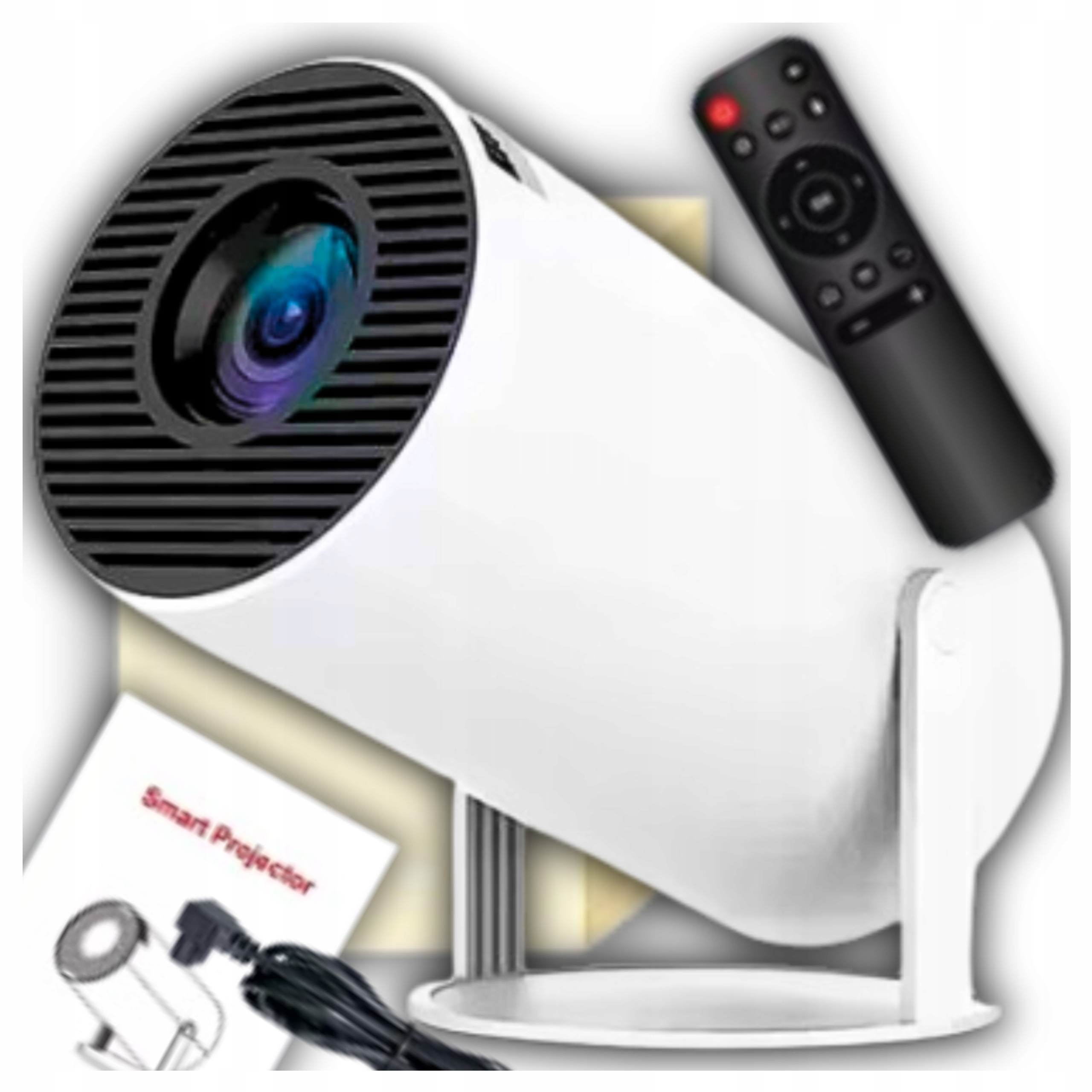 Projektor 4K Android Tv Smart jako Dárek Přenosný otočný reproduktor