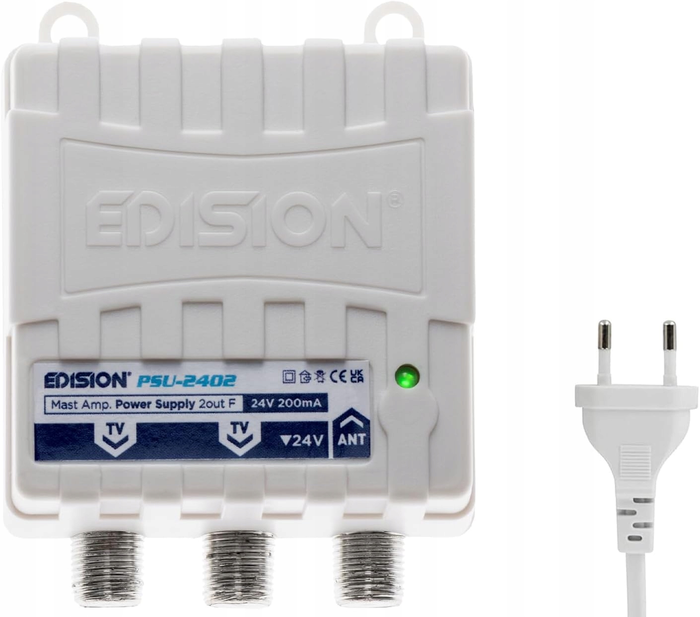 Edision PSU-2402 Zasilacz antenowy 24V 200mA 2x Tv 5-862MHz