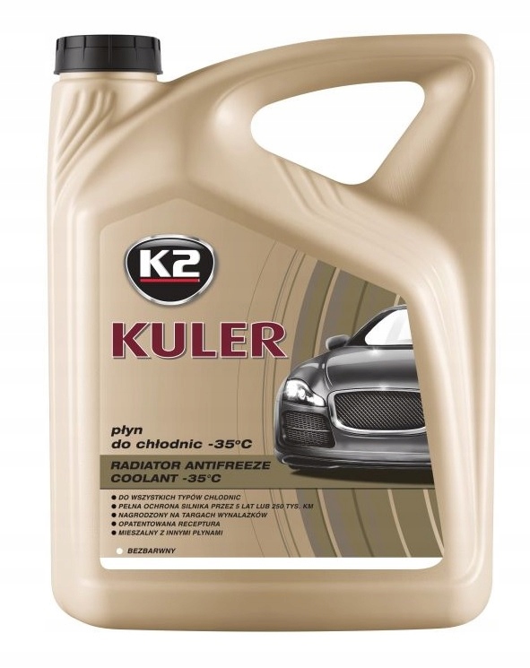 K2 Kuler płyn bezbarwny do chłodnic 5L