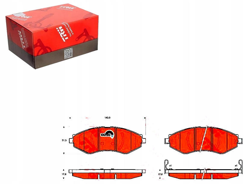 Brzdové Destičky Daewoo Přední Lanos Trw
