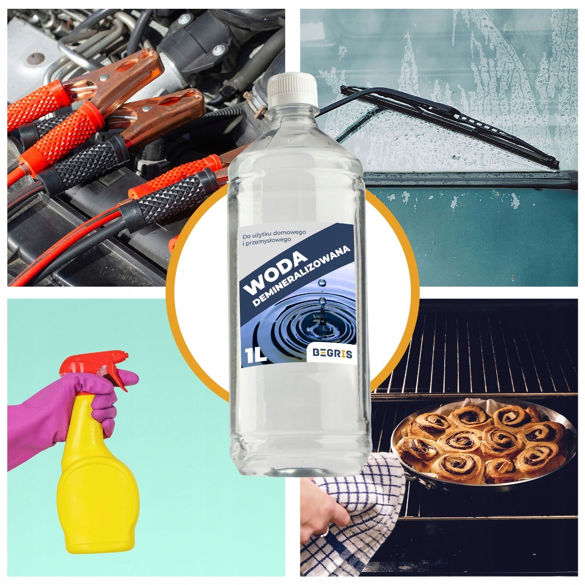 WODA DESTYLOWANA DEMINERALIZOWANA 1L WYSOKA JAKOŚĆ EAN (GTIN) 5904917048665