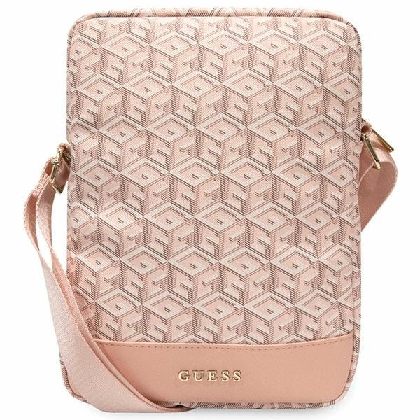Guess Taška GUTB10HGCFSEP 10" růžová/pink GCube Stripe Tablet Bag