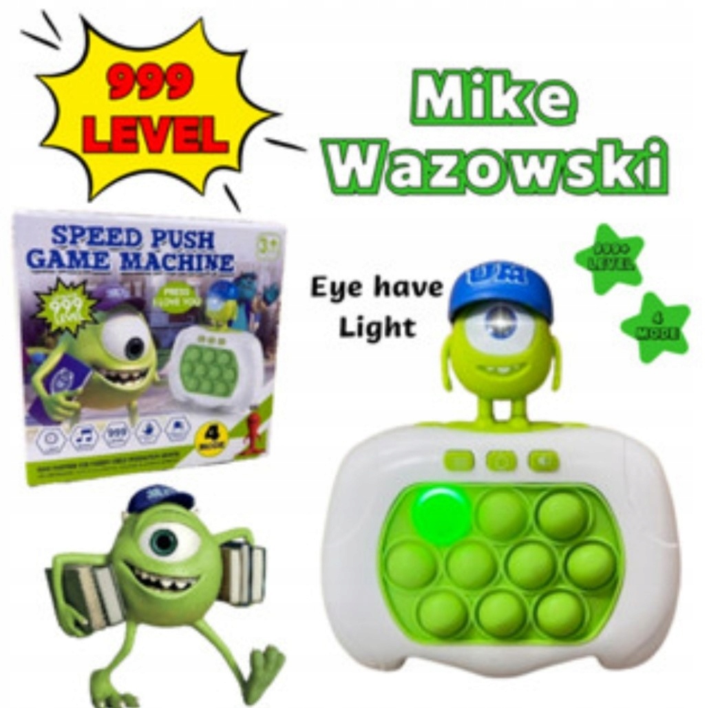 GRA POP IT ELEKTRYCZNY ANTYSTRESOWA ZIELONY