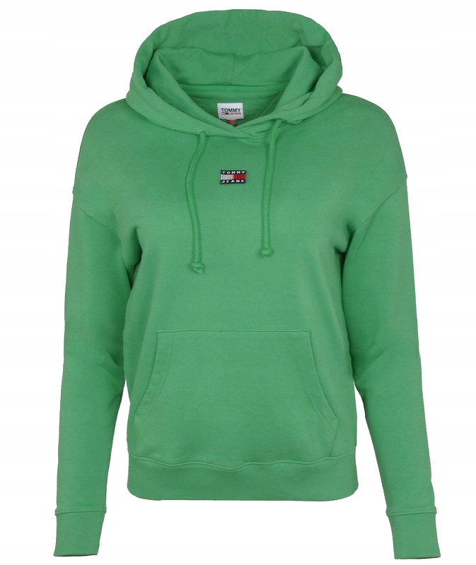Dámská s kapucí Tommy Jeans mikina zelená, velikost S