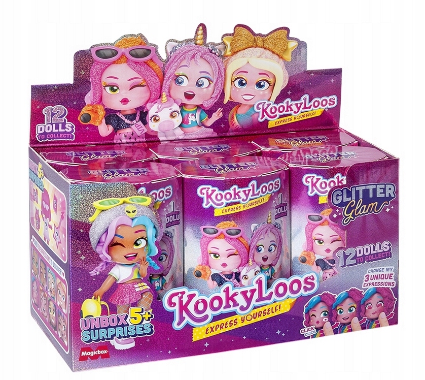 KookyLoos GLITTER GLAM seria 5 lalka niespodzianka kolekcjonerska Magicbox Kod producenta 8431618018446