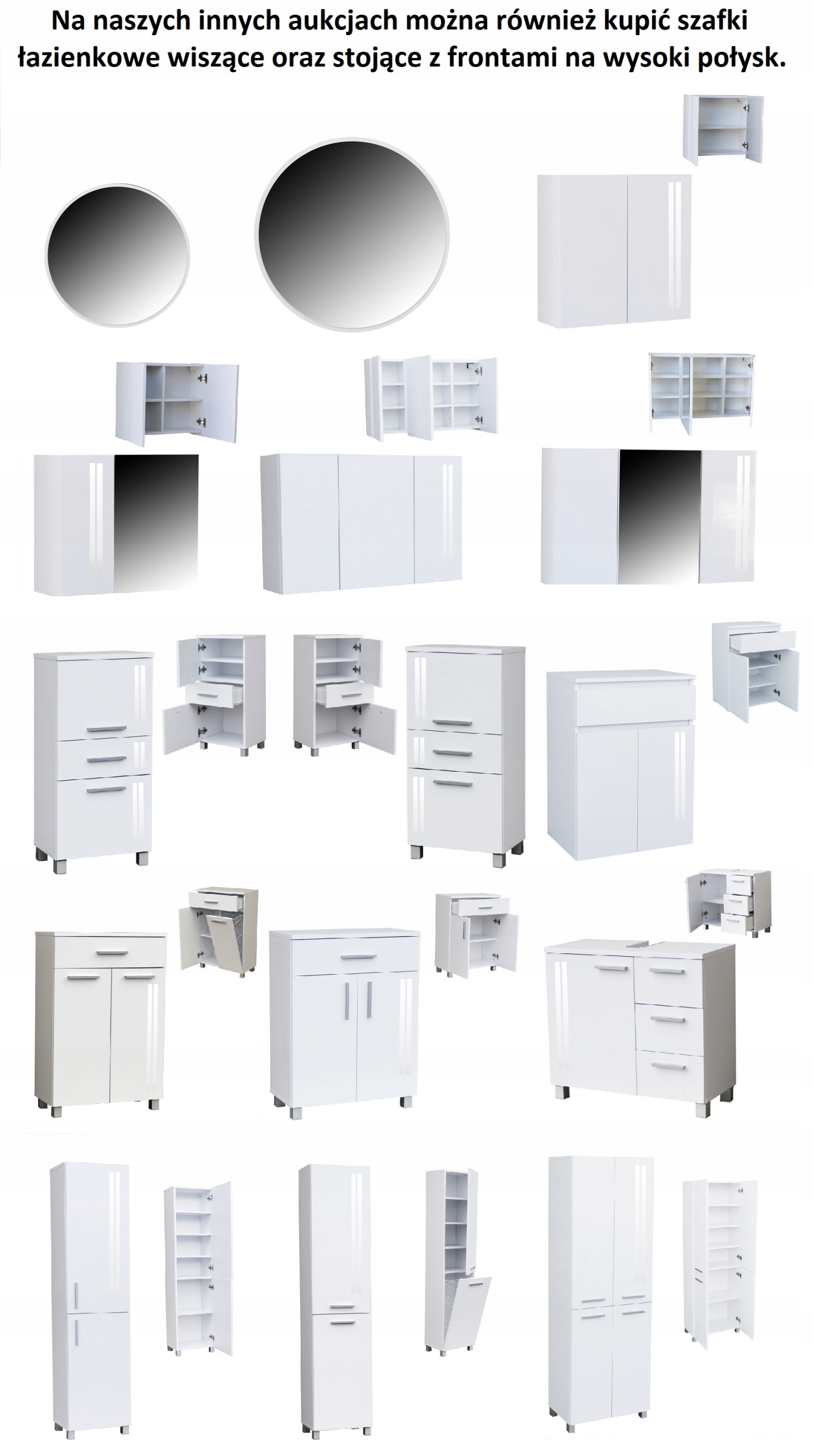 SZAFKA ŁAZIENKOWA POD UMYWALKĘ szer. 65cm P 810 Wysokość mebla 60 cm