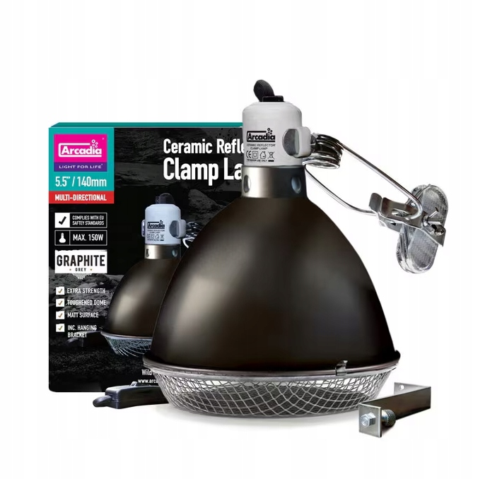 Arcadia Stínidlo pro žárovku průměr 14 cm grafitové