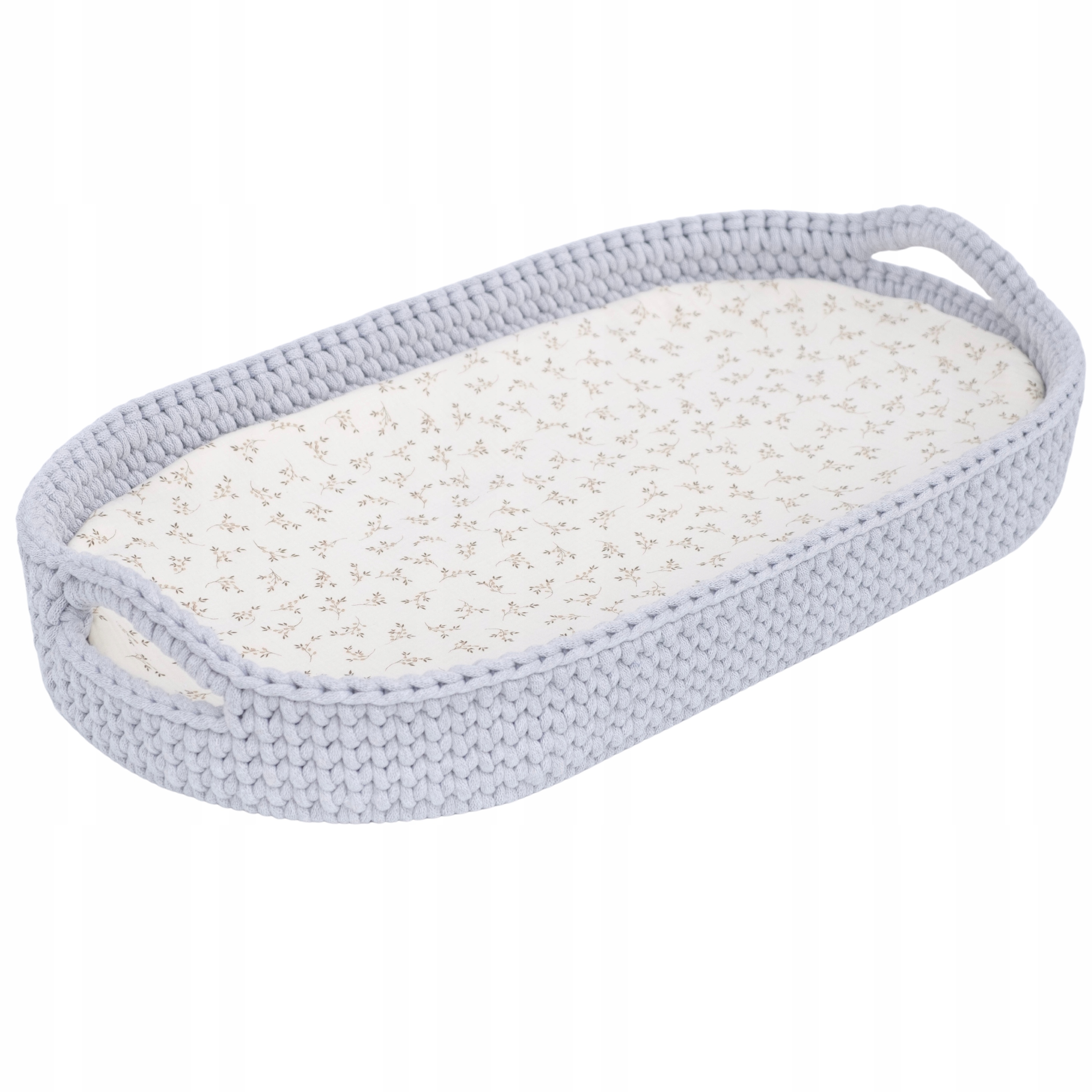 LikeMoses MATERAC PIANKOWY ALOEVERA DO KOSZA MOJŻESZA GONDOLI WÓZKA 75X35CM Grubość materaca 3 cm