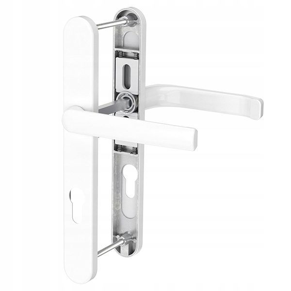 Dveřní klika pod roletu Saturn 32 Ral 9016 bílý oválný štítek L92