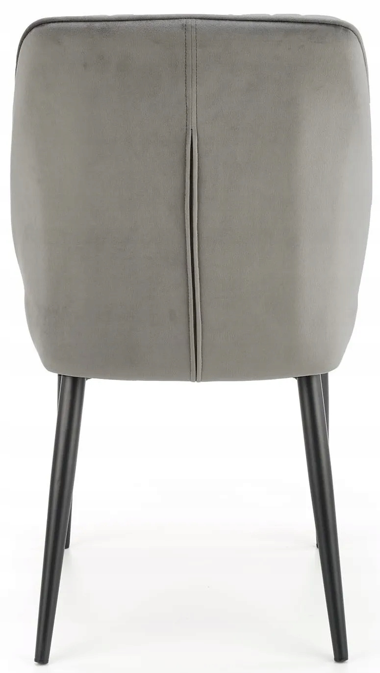 Krzesło loft K432 velvet szare czarne Halmar Szerokość mebla 48 cm