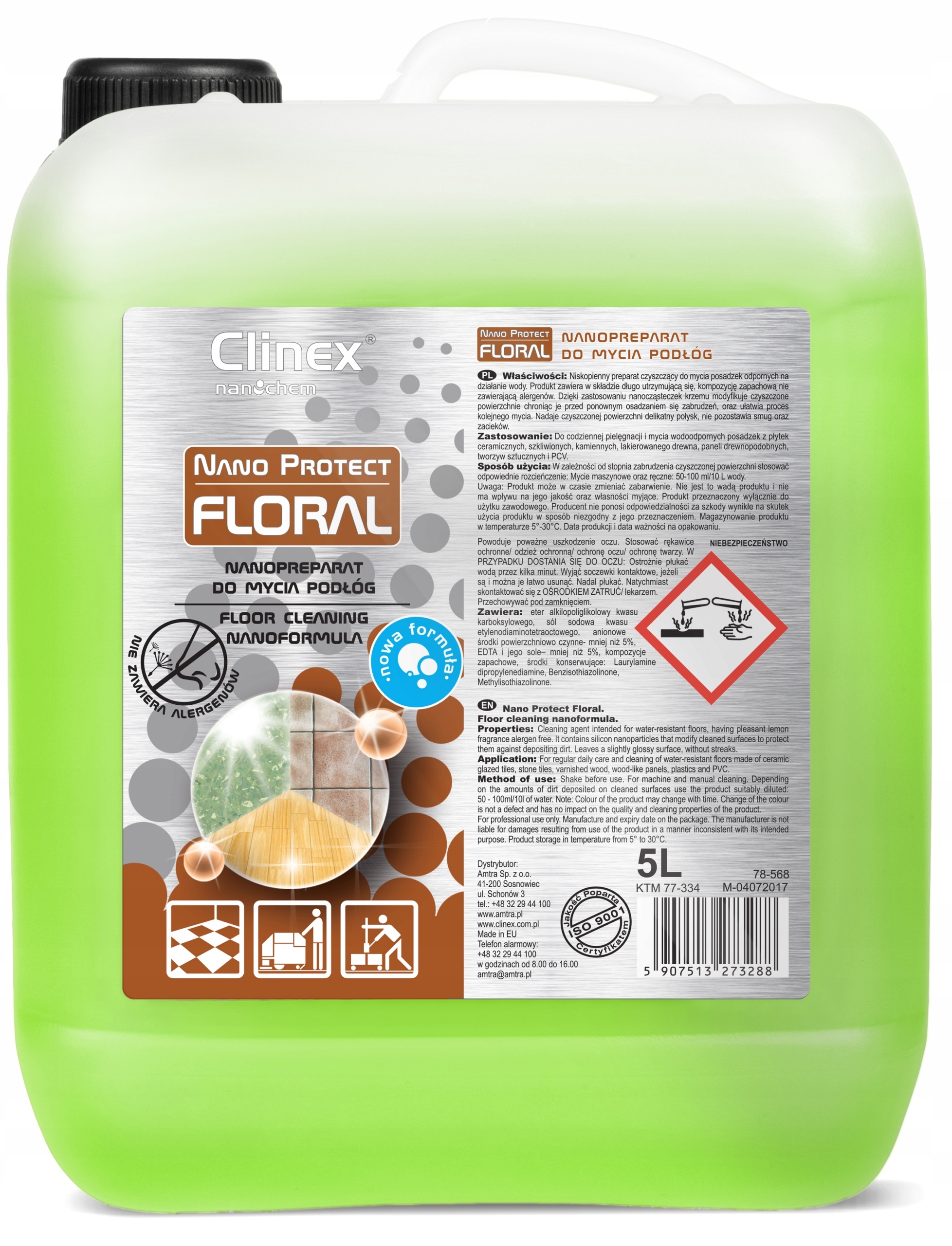 

Clinex Nano Protect Floral Płyn Do Mycia Podłóg 5L