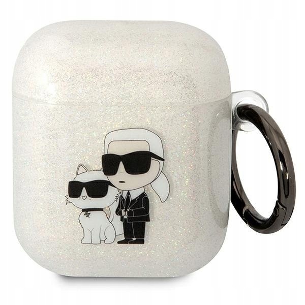 Karl Lagerfeld KLA2HNKCTGT Airpods 1/2cover transparent Glitter Karl&Ch