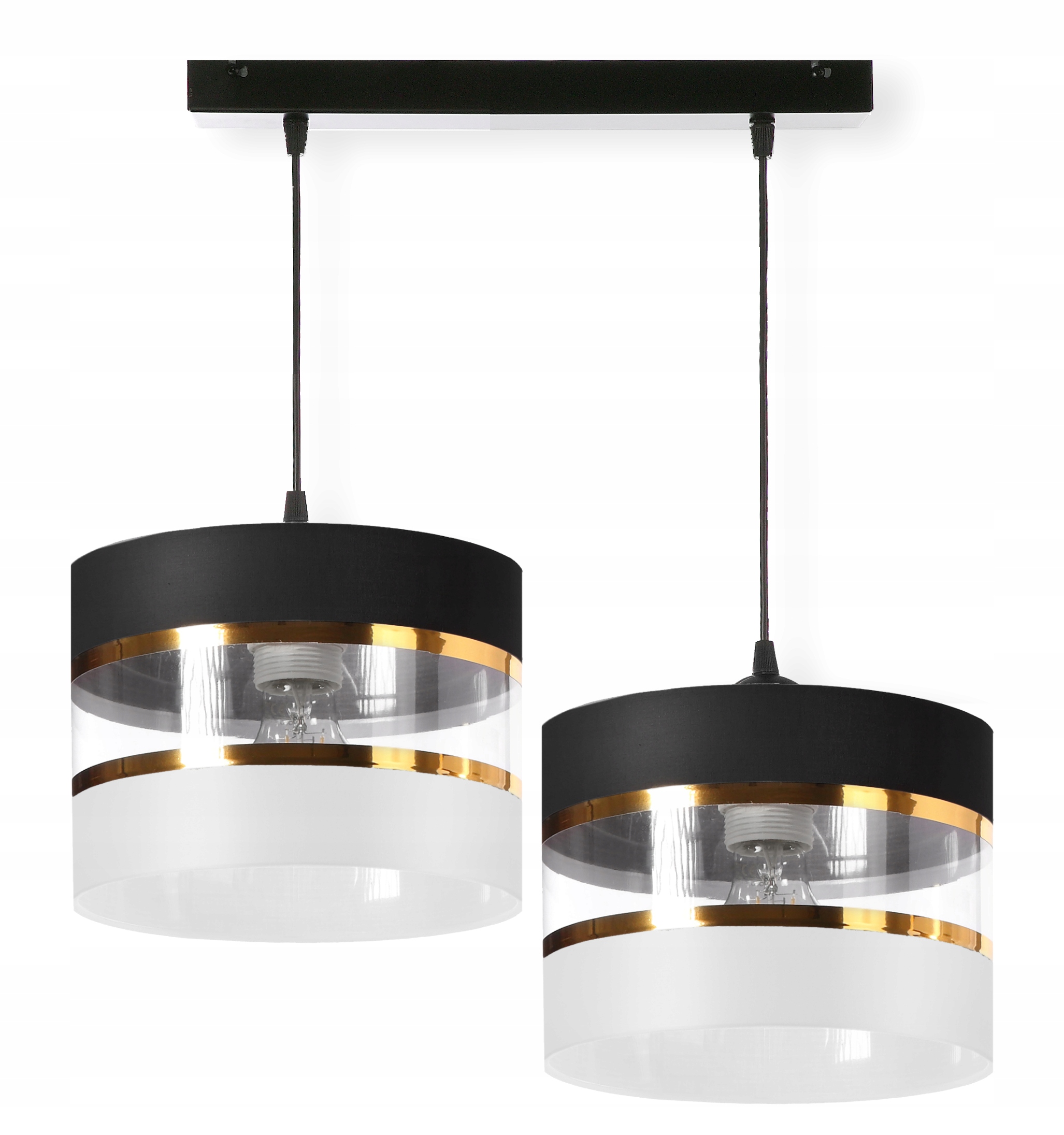 Závěsná Stropní Lampa Italské Detaily Pevná Stínidla Edison E27