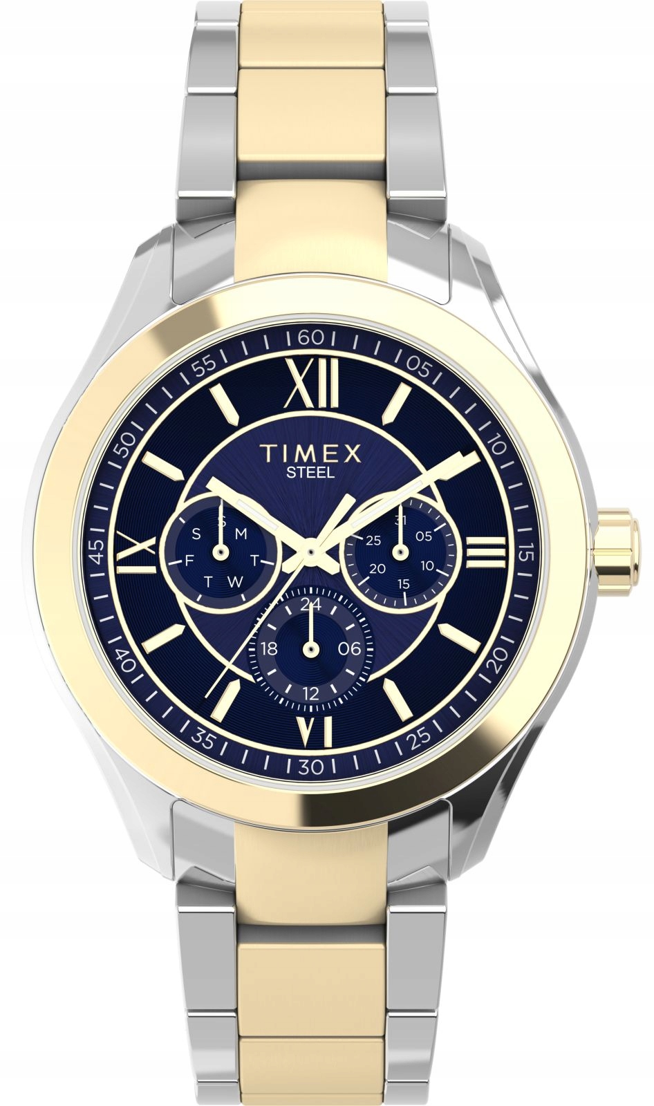 Pánské hodinky na ocelovém náramku Timex TW2V95500 s datumovkou Gravírování